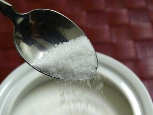 Teelöffel mit Zucker